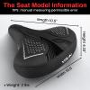 VITILAN Oversized Comfortable Bike Seat for Women & Men, High Resilience Soft Foam Sponge Bicycle Cushion, Waterproof Bicycle Seat, Dual Shock Absorbing Ball, Universal Fit for Cycling Bikes view 2