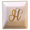 TEEAMORE Personalized Ring Dish Custom Trinket Tray Add Your Initials Valentines Day Wedding Gift Jewelry Tray view 1