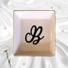TEEAMORE Personalized Ring Dish Custom Trinket Tray Add Your Initials Valentines Day Wedding Gift Jewelry Tray view 4