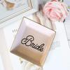 TEEAMORE Personalized Ring Dish Custom Trinket Tray Add Your Text Heart Design Valentines Day Wedding Gift Jewelry Tray view 2