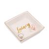 TEEAMORE Personalized Ring Dish Custom Trinket Tray Add Your Text Engagement Wedding Gift Jewelry Tray view 1