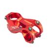 Bicycle Handlebar Stems 31.8 * 55MM Aluminum Alloy CNC Ultra Light Hollow Handlebar Riser for Most Bicycle, Road Bike, MTB,Cycling (Red-Gray) view 1