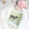 TEEAMORE Personalized Ring Dish Custom Trinket Tray Add Your Text Heart Design Valentines Day Wedding Gift Jewelry Tray view 2
