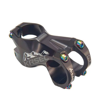 Bicycle Handlebar Stems 31.8 * 55MM Aluminum Alloy CNC Ultra Light Hollow Handlebar Riser for Most Bicycle, Road Bike, MTB,Cycling (Black-Gray)