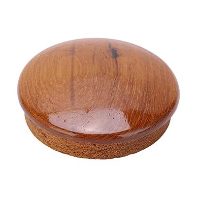 2.5in Marine Steering Wheel Center Cap, Marine Steering Wheel Cover Snap Teak Wood Gloss Finish Yachts Boats Accessories