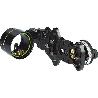 HHA - Optimizer Ultra X - 1.75'' Rheostat Scope - 1 Pin - Green - .019 - Right Hand, Black
