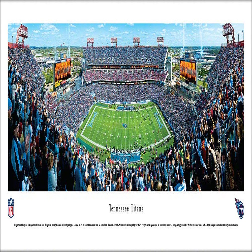 Blakeway Worldwide Panoramas, Inc. Tennessee Titans - 50 Yard Line at Nissan Stadium - Panoramic Print