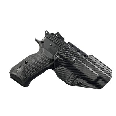 OWB Concealment IDPA - Outside The Waistband Holster - fits SAR P8S (Carbon Fiber, Right)