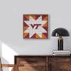 Kendrick Home + Stadium Collegiate "Quilt Mascot" Unique American Hardwood Natural Walnut Framed Dcor Sign (Memphis Tigers, 8x8) view 3