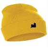 Daxton Dog Breeds Cuffed Beanie Winter Knit Hat Skully Cap, Yorkshire Terrier, Gold Beanie