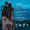 Survivor Filter 1L Black Collapsible Water Bottles - Travel, Hiking, Foldable, BPA-Free - 2 x 33oz view 4