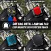 SisterAling Metal Landing Pads for Magnetic Golf Towel, Rangefinder, Flask, Speaker - Quick Access to Magnetic Equipment and Accessories - Gift for Golfers - US Patent view 3