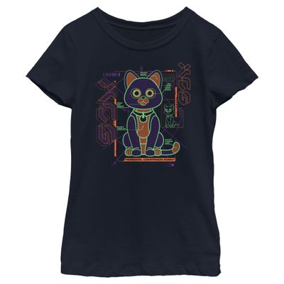 Disney girls Pixar Lightyear Sox Schematic Short Sleeve Tee T Shirt, Navy Blue, X-Small US