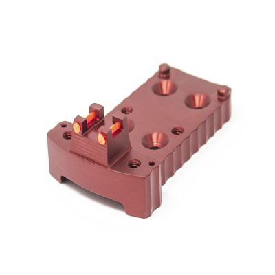 Fusion Firearms 1911 RMR Base Plate for Trijicon Optics -Light-Weight Aluminum -Red, Fiber Optic