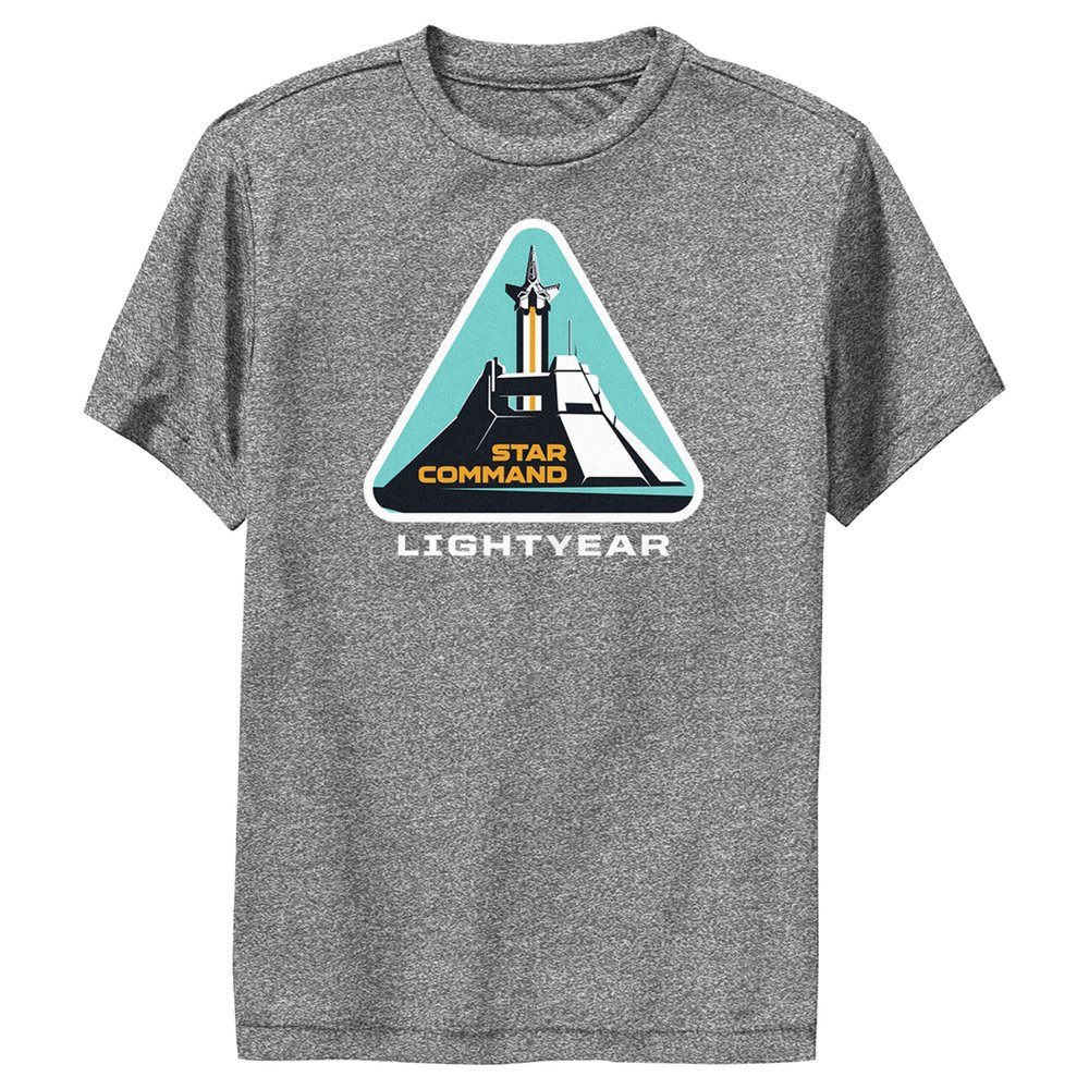 Boy's Lightyear Star Command Launch Performance Tee - Charcoal Heather / Command Launch - Medium