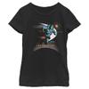 Disney Pixar Lightyear Buzz Run Girls Short Sleeve Tee Shirt, Black, Small view 1