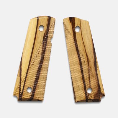 1911 Officer Size Grips, Inkberry, Ranger Cut, Beveled Bottom, Thin