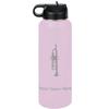 LaserGram Personalized Water Bottle, Trumpet, Stainless Steel Double Wall Vacuum Insulated with Flip Top Straw, Custom Engraved Gift (40oz / 1180ml Lavender) view 1