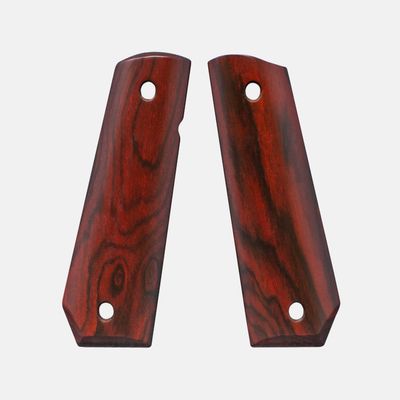 1911 Full Size Grips, Red Cocobolo, Smooth, Carry Cut, Thin