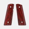 1911 Officer Grips, Red Cocobolo, Smooth, Mag-Well Bottom view 1