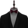 Adam Young Boy's Maroon Bow Tie Pre-Tied Style Formal Satin Classic Bowtie for Tuxedo Faux Silk (Medium, Wine Red) view 4