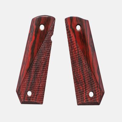1911 Full Size Grips, Red Cocobolo, Ranger Cut, Carry Cut, Thin