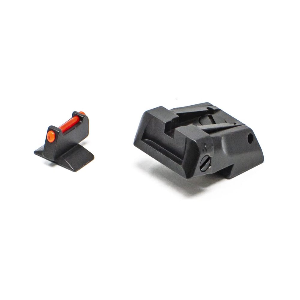 LPA Fully Adjustable Sig Sauer Sight Set - Black with Fiber Front - P220 - P320