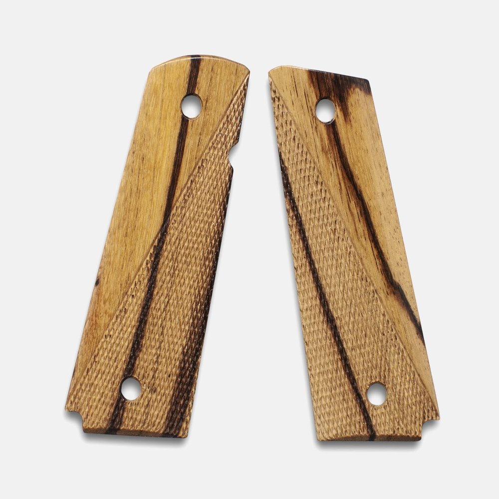1911 Full Size Grips, Inkberry, Ranger Cut, Beveled Bottom, Thin