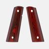 1911 Full Size Grips, Red Cocobolo, Smooth, Mag-Well Bottom view 1