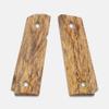 1911 Officer Grips, White Cocobolo, Double Diamond Checkered, Beveled, Thin view 1