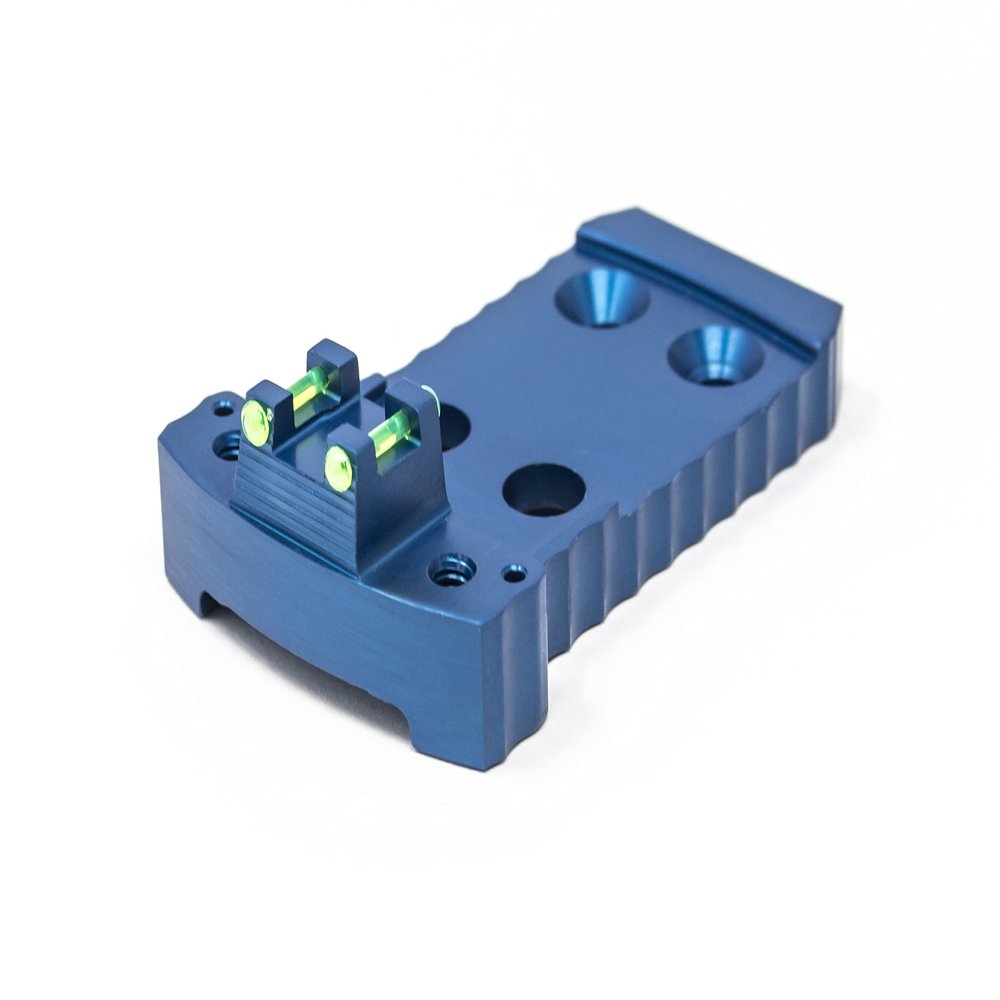 1911 Red Dot Base Plate for (Holosun/Fusion) - Light-Weight Aluminum - Blue