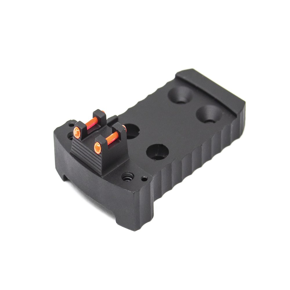 1911 Red Dot Base Plate (Holosun/Fusion) - Light-Weight Aluminum - Black