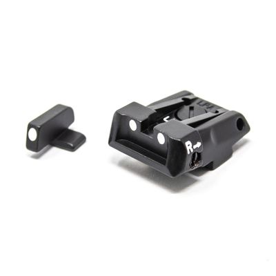 LPA Fully Adjustable White Dot Sig Sauer Sight Set - P220 - P320