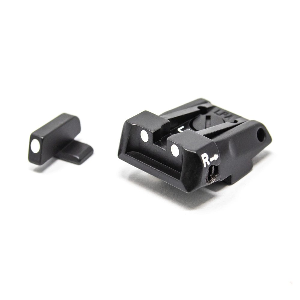 LPA Fully Adjustable White Dot Sig Sauer Sight Set - P220 - P320