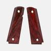 1911 Full Size Grips, Red Cocobolo, Ranger Cut, Beveled Bottom, Thin view 1