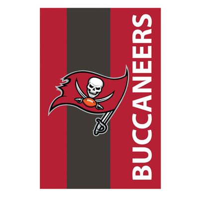 Tampa Bay Buccaneers Banner Flag Double Sided Applique Embroidered 29x44 Inches