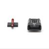 H&K P30 P45 SFP9 VP9 and Striker Sight Set - Black Rear with Fiber Front view 2