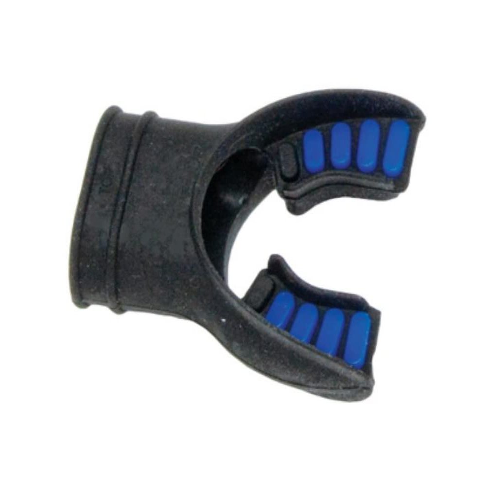 Innovative Scuba Concepts Silicone Mouthpiece with Colored Bite Tabs (Black/Blue)