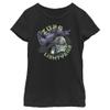 Disney Pixar Lightyear Two Sides Girls Short Sleeve Tee Shirt, Black, Large view 1