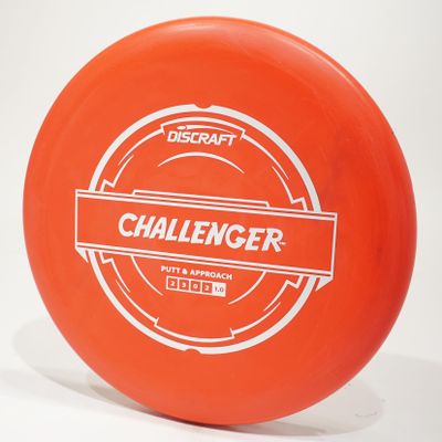 Discraft Putter Line Challenger Disc Golf Putter & Approach Disc, Pick Color/Weight [Stamp & Exact Color May Vary] Red 173-174 Grams