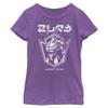 Disney Pixar Lightyear Zurg Badge Girls Short Sleeve Tee Shirt, Purple Berry, Small view 1