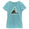 Disney Pixar Lightyear Star Command Girls Short Sleeve Tee Shirt, Tahiti Blue, Medium view 1