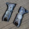 Custom Beretta 92 96 Grips Beretta 92F, 92FS, M9, 96 Medusa Metal Grips Black Nickel Plated view 2