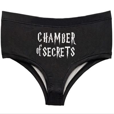 Southern Sisters Chamber of Secrets Boy Short Panty For Bride To Be Medium Black