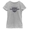Disney Pixar Lightyear Property of SC Girls Short Sleeve Tee Shirt, Athletic Heather, Medium view 1