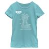 Disney Pixar Lightyear SOX TECH Girls Short Sleeve Tee Shirt, Tahiti Blue, X-Large view 1