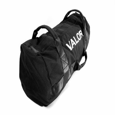 Valor Fitness Weight Training Sandbag Self Fill Duffle - 7 Grip Positions- Heavy Duty Vinyl Construction- Double Bladders Reinforced Zipper- Weightlifting Gym Conditioning- Max Weight 70 lbs -SDB-7