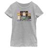 Disney Pixar Lightyear Group Panels Girls Short Sleeve Tee Shirt, Athletic Heather, X-Large view 1