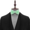 Adam Young Men's Green Mint Bow Tie Pre-Tied Style Formal Satin Classic Bowtie for Tuxedo Faux Silk (Large, Mint) view 4
