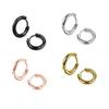 316L Surgical Stainless Steel Small Hoop Earrings for Men Women 8mm 10mm 12mm 14mm 16mm Hypoallergenic Earrings Cuff Huggie Hoop Earrings for Cartilage Piercings Earring Sets-4 pairs 8mm view 1